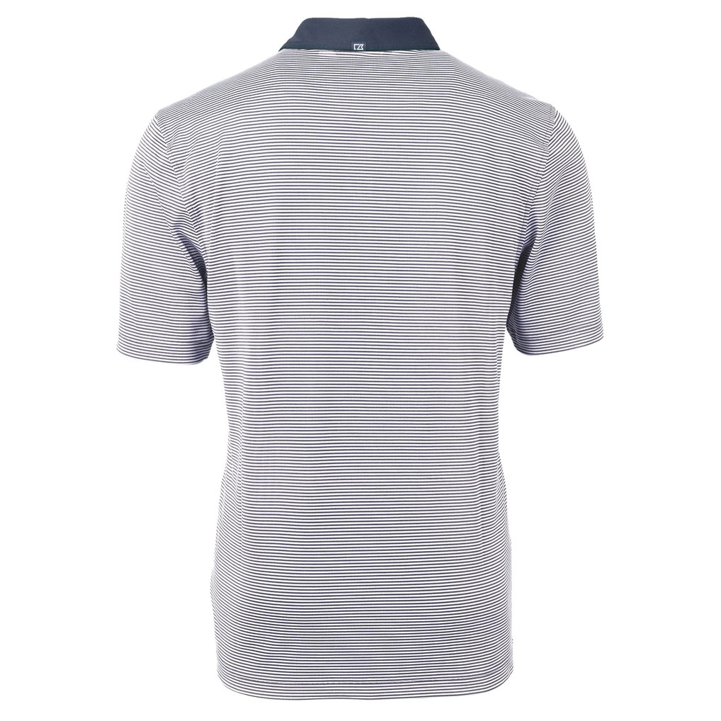  FC Cincinnati Cutter & Buck Virtue Eco Pique Micro Stripe Recycled Polo - Navy